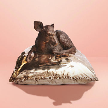 Sleeping Beauty Deer (Bronze Sculpture)