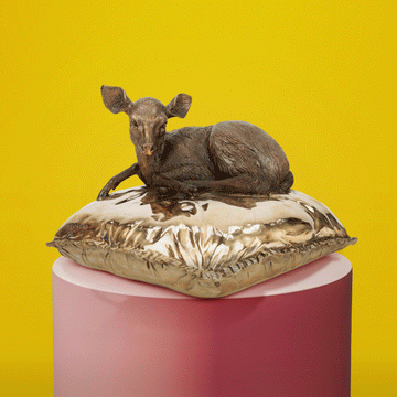 Sleeping Beauty Deer (Bronze Sculpture)