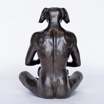 Dogman Loves Koala (Bronze Sculpture)