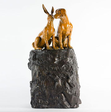 They Loved Being on Top of the World Seeing Things No One Else Could (Bronze Sculpture)