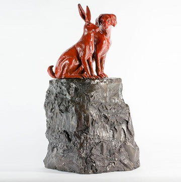 They Loved Being on Top of the World Seeing Things No One Else Could (Bronze Sculpture)