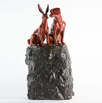 They Loved Being on Top of the World Seeing Things No One Else Could (Bronze Sculpture)