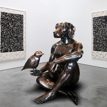 He Thought They Were Unusual Friends (Bronze Sculpture)