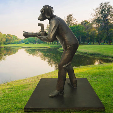 Paparazzi City Dogman (Bronze Sculpture)