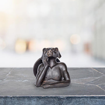 Dogman Comes Out into a Better Tomorrow (Bronze Sculpture, Pocket Size)