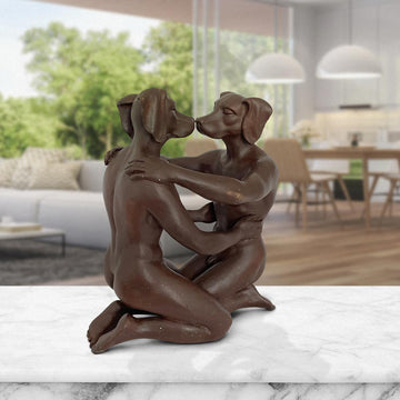 He was in love with his better self every day (Bronze Sculpture, Miniature Collection)