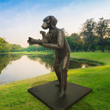 Paparazzi City Dogman (Bronze Sculpture)