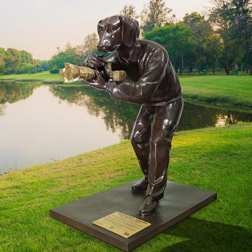 Paparazzi Pack (Bronze Sculpture)