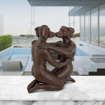 He was in love with his better self every day (Bronze Sculpture, Miniature Collection)
