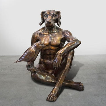 He Thought They Were Unusual Friends (Bronze Sculpture)