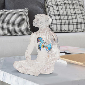 He Had Butterflies in His Heart (Resin Sculpture)