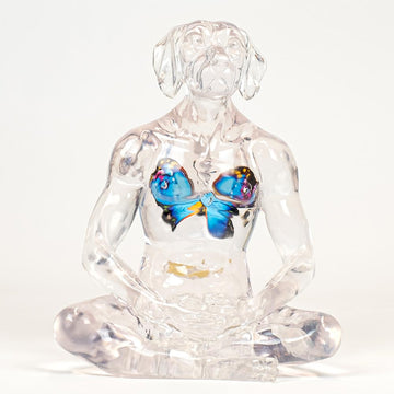 He Had Butterflies in His Heart (Resin Sculpture)