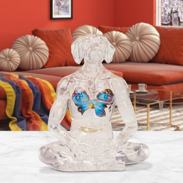 He Had Butterflies in His Heart (Resin Sculpture)