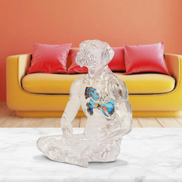 He Had Butterflies in His Heart (Resin Sculpture)