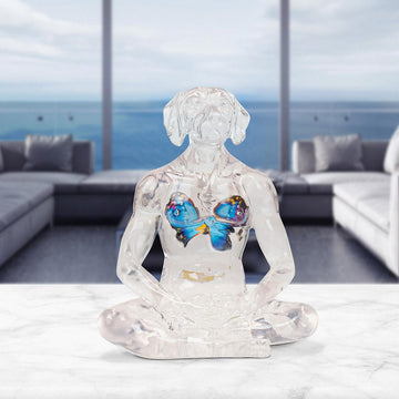 He Had Butterflies in His Heart (Resin Sculpture)