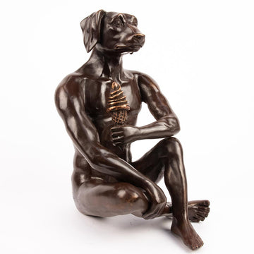 He Screamed for the Golden Ice Cream (Bronze Sculpture)