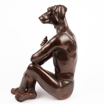 He Screamed for the Golden Ice Cream (Bronze Sculpture)