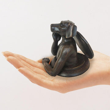 Dogman Comes Out into a Better Tomorrow (Bronze Sculpture, Pocket Size)