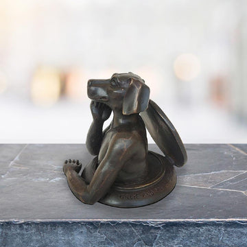 Dogman Comes Out into a Better Tomorrow (Bronze Sculpture, Pocket Size)