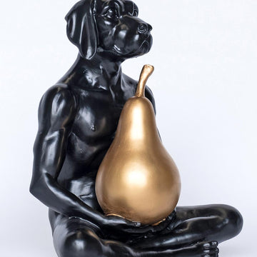 He held the golden pear (Resin Sculpture)