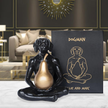 He held the golden pear (Resin Sculpture)