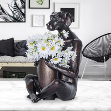 He Bought Her a Beautiful Bunch (Bronze Sculpture)