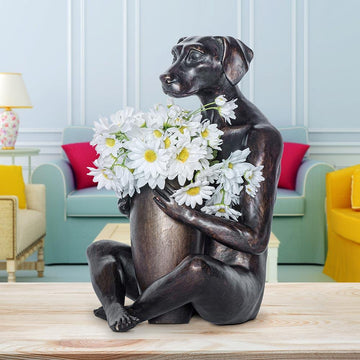 He Bought Her a Beautiful Bunch (Bronze Sculpture)