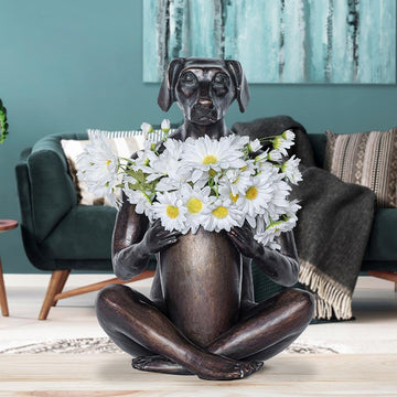 He Bought Her a Beautiful Bunch (Bronze Sculpture)