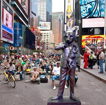 The Celebrity Animal - Dr. Bear Evil (Bronze Sculpture)