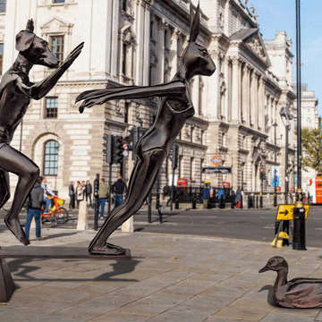 Jump into Bliss (Bronze Sculpture)