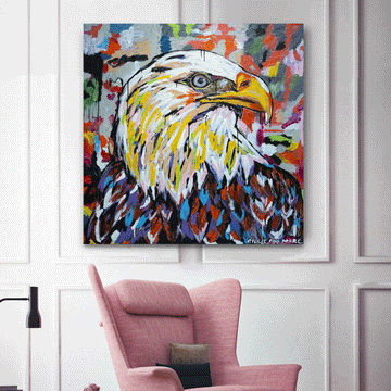 He Was Bold and Bald (Original Painting)