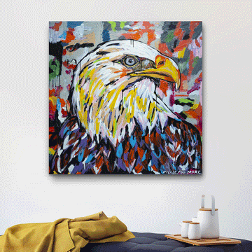 He Was Bold and Bald (Original Painting)