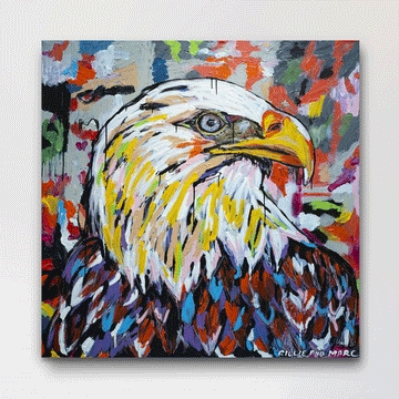 He Was Bold and Bald (Original Painting)