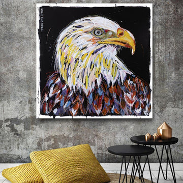 The bald eagle was the king in the air (Original Painting)
