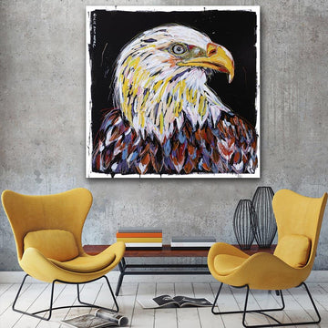The bald eagle was the king in the air (Original Painting)