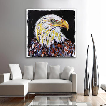 The bald eagle was the king in the air (Original Painting)