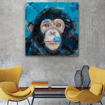 Wild about eastern chimps (Original Painting)