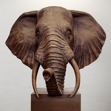 Adwin - African Forest Elephant of the Wild (Bronze Sculpture)