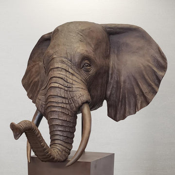 Adwin - African Forest Elephant of the Wild (Bronze Sculpture)