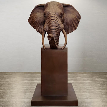 Adwin - African Forest Elephant of the Wild (Bronze Sculpture)