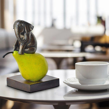 The Elephant Was Just Pearfect (Bronze Sculpture, Small)