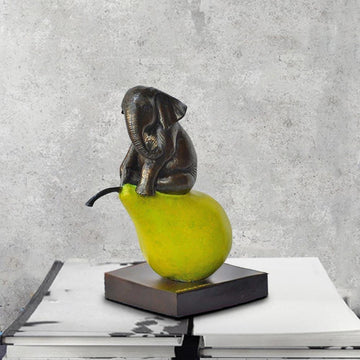 The Elephant Was Just Pearfect (Bronze Sculpture, Small)