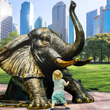Come Out, Come Out Elephant, Wherever You Are (Bronze Sculpture, Large)