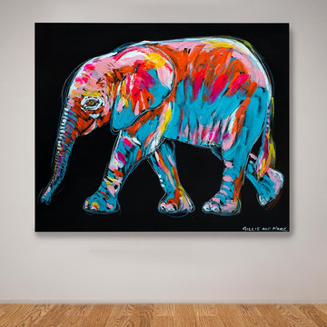 Nalea the Orphan Elephant Needs a Home (Original Painting)