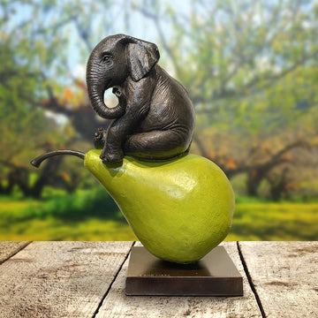 Elephants Will Pair for Life (Bronze Sculpture)