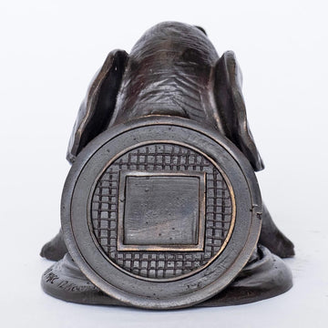 Elephant comes out into a better tomorrow (Bronze Sculpture, Pocket Size)