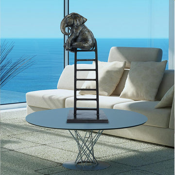 Elephant Up High (Bronze Sculpture)