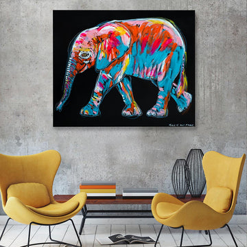 Nalea the Orphan Elephant Needs a Home (Original Painting)