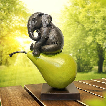 Elephants Will Pair for Life (Bronze Sculpture)