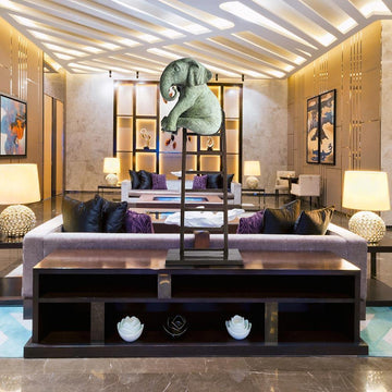 Elephant Reaches New Heights (Bronze Sculpture)